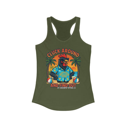 Cluck Around and Find Out – Women's Racerback Tank