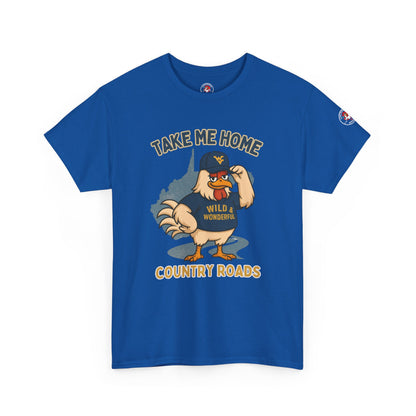 Take Me Home Country Roads WV Coop Daddy Tee – Funny West Virginia Rooster Shirt