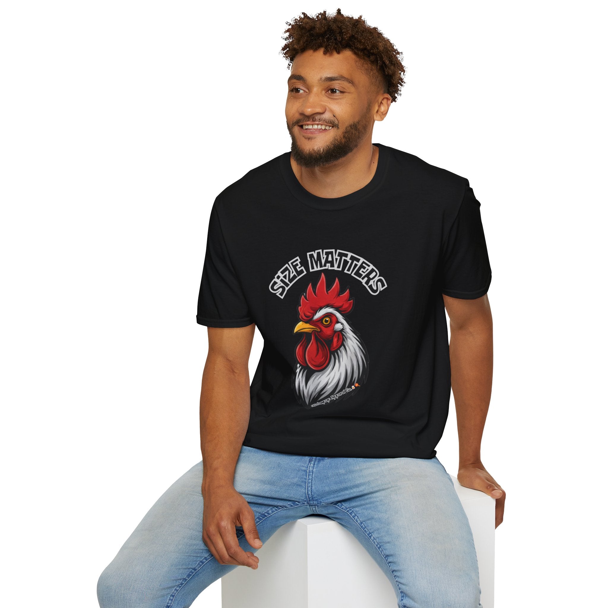 🤏SIZE MATTERS - The Cheeky Unisex ChickenPop Tee
