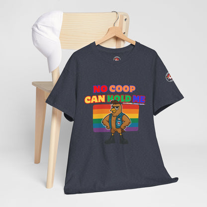 No Coop Can Hold Me – Theym Hen Unisex Pride Tee