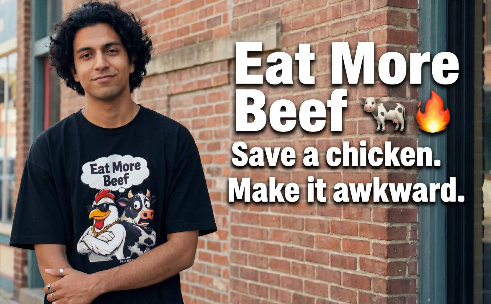Eat More Beef homepage banner featuring Jaxson Vane
