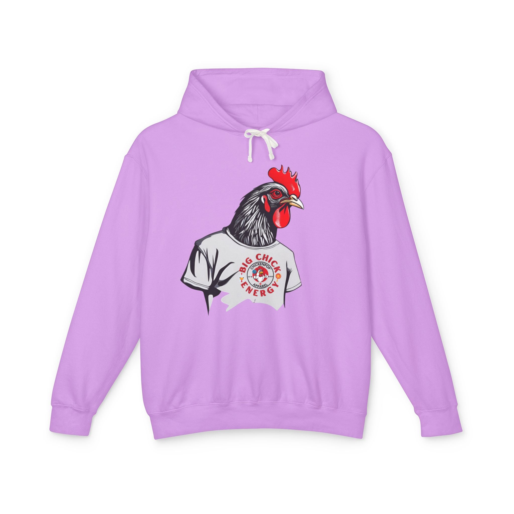 Big Chick Energy GIANT Rooster Hoodie – Bold Chicken Graphic Pullover