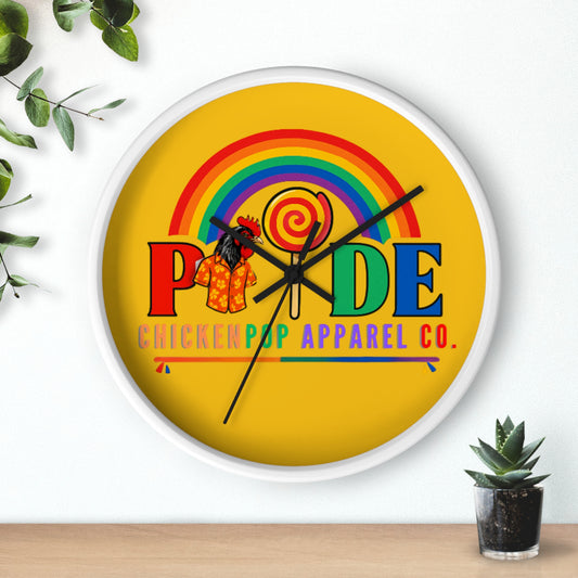 Pride Wall Clock - Colorful Home Decor, LGBTQ+ Gift, Rainbow Clock, Celebration Decor, Festive Wall Art