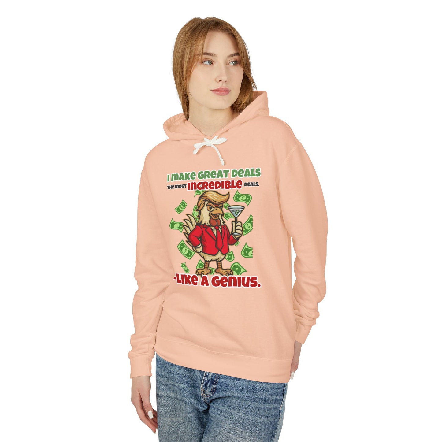 Like A Genius Hoodie – Funny Political Graphic Pullover | Unisex Relaxed Fit | Ethically Made & OEKO-TEX Certified Streetwear