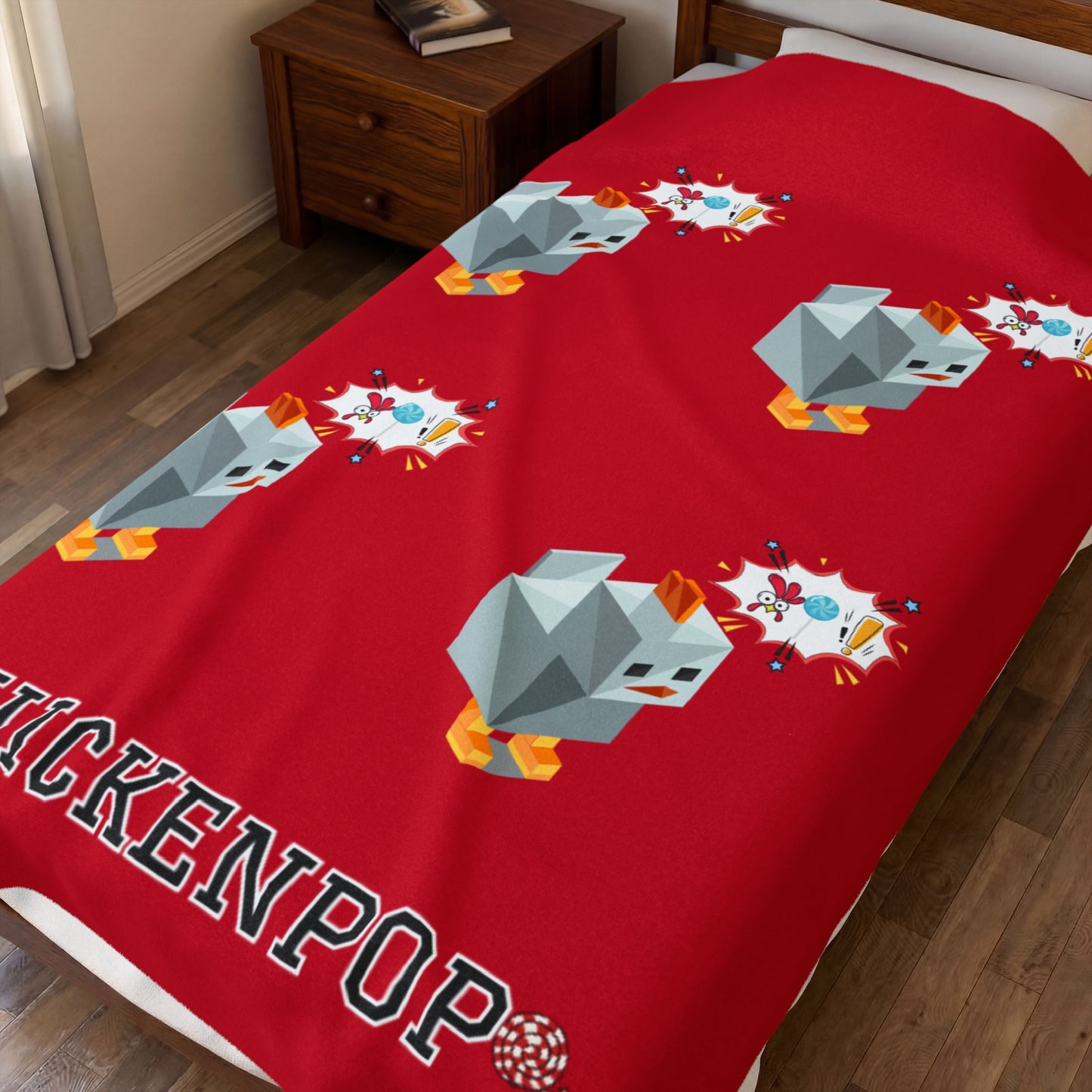 Roblox Chick Velveteen Plush Blanket Red