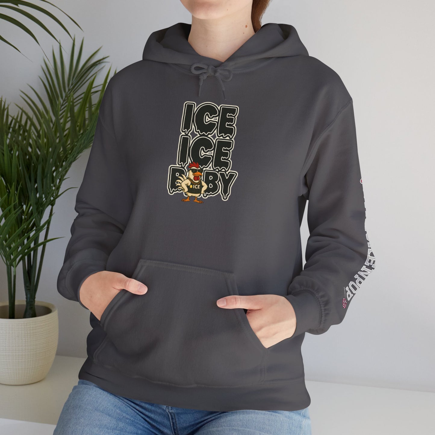 🧊 ICE ICE BABY Funny Chicken T-Shirt – Coop Daddy Parody Hoodie for Music & Poultry Fans