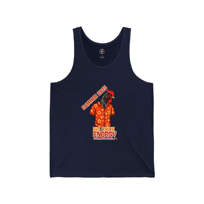 Big Chick Energy Summer Tank, Unisex Jersey Tank Top, Summer Apparel, Beachwear, Festival Top, Casual Wear