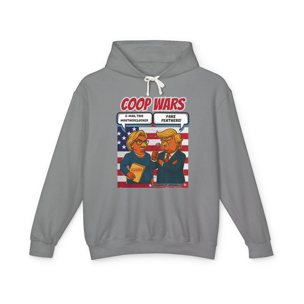 Coop Wars Hoodie – Funny Political Graphic Pullover | Unisex Relaxed Fit | Ethically Made & OEKO-TEX Certified Streetwear