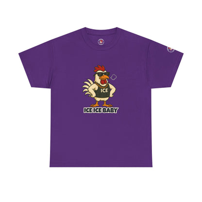 Ice Ice Baby Part 2 Funny Chicken T-Shirt – Cool Rooster Graphic Tee | Unisex Retro Hip-Hop Style