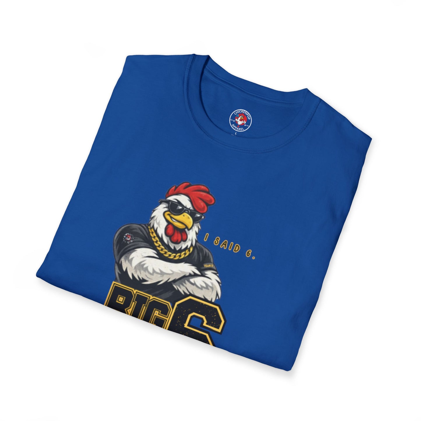 Big 6 Energy Tee – Team 6 | ChickenPop Apparel