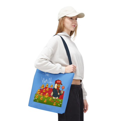 Another Chick Thru The Wall Tote Bag – Funny Political Chicken Graphic | Durable Eco-Friendly Canvas Shopper for Everyday Use