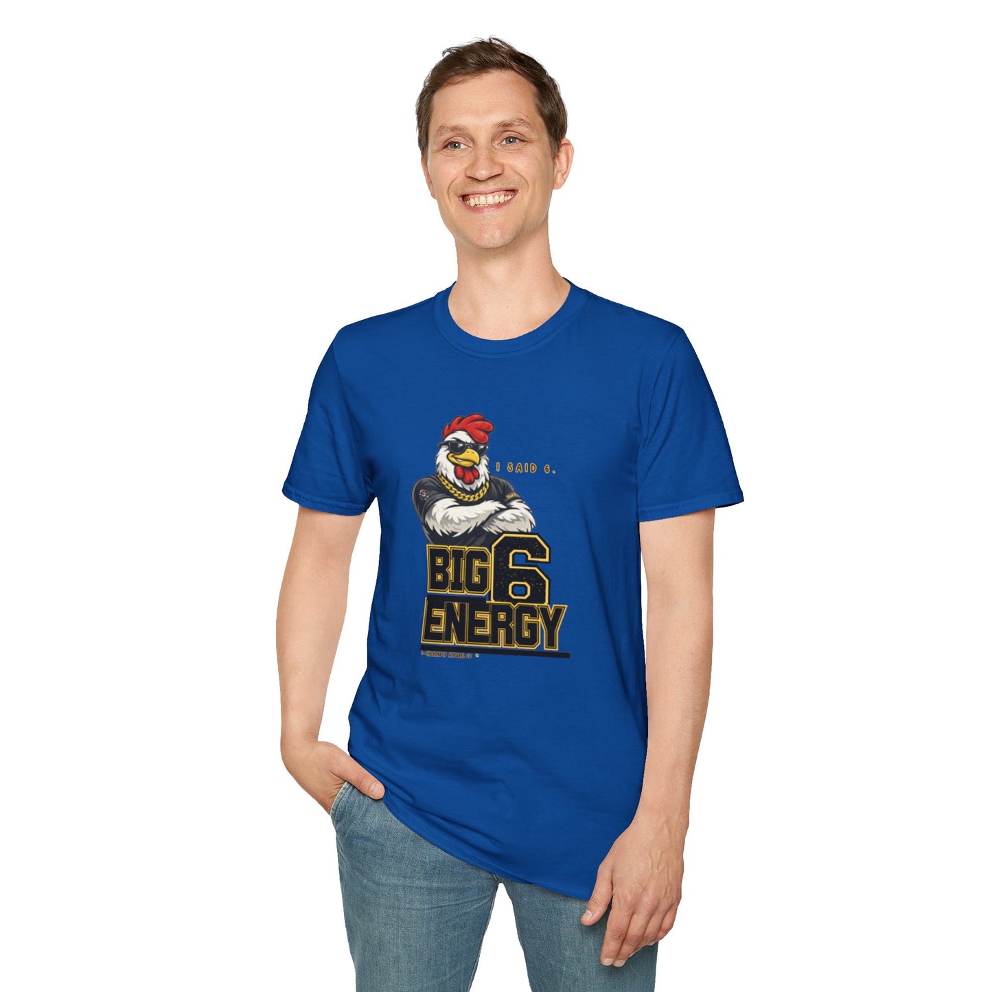 Big 6 Energy Tee – Team 6 | ChickenPop Apparel