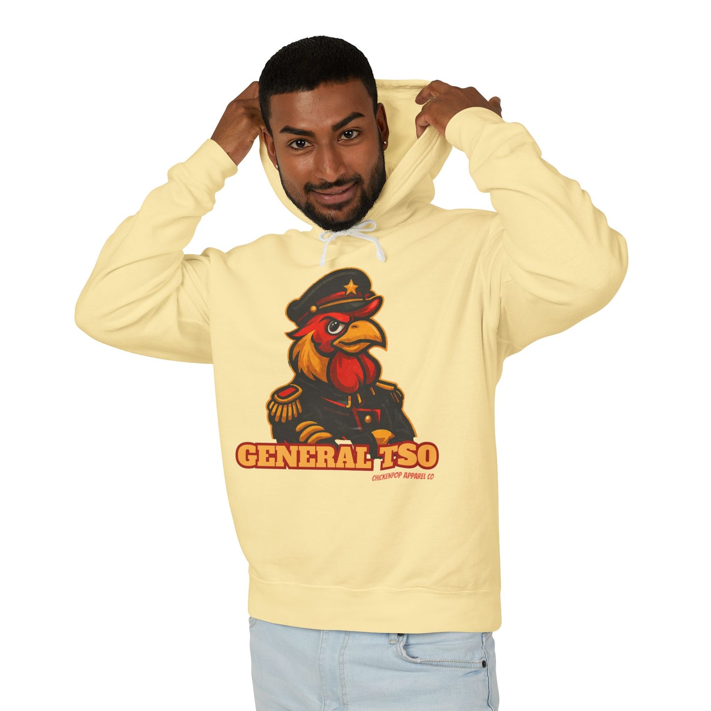 General Tso 🔥 – The Spiciest Rooster in the Coop Unisex Hoodie Cock-A-Doodle Don