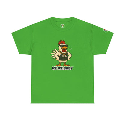 Ice Ice Baby Part 2 Funny Chicken T-Shirt – Cool Rooster Graphic Tee | Unisex Retro Hip-Hop Style