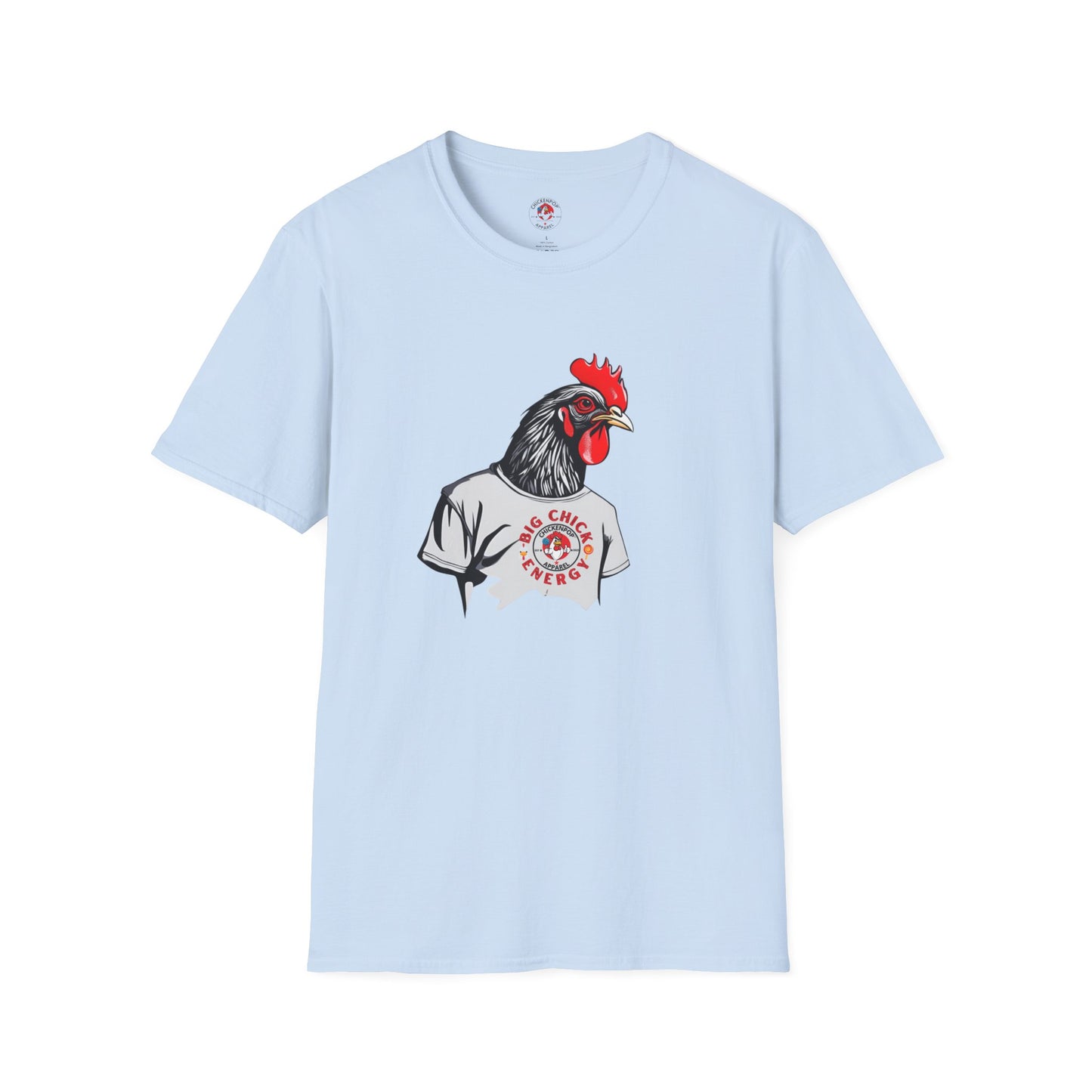 Big Chicken Energy Unisex Tee | Giant Rooster Shirt | Funny Graphic T-Shirt | ChickenPop Apparel Co.