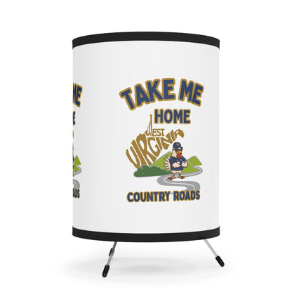 Coop Daddy Country Roads Lamp – WV Rooster Decor with 360° Print