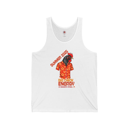 Big Chick Energy Summer Tank, Unisex Jersey Tank Top, Summer Apparel, Beachwear, Festival Top, Casual Wear