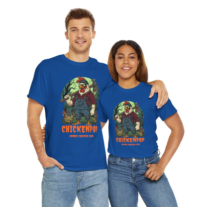 Zombie Chicken King Halloween Shirt – Funny Spooky T-Shirt