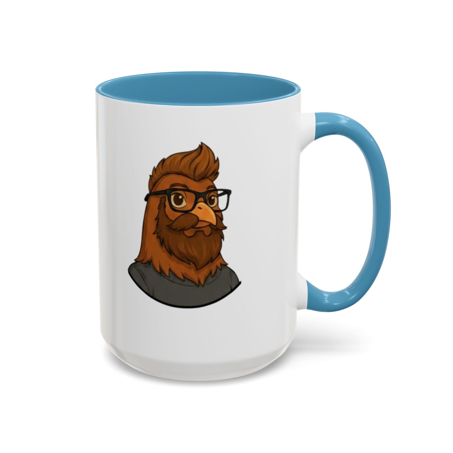 Get Clucked™ Custom Photo Chicken Mug – Personalized Cartoon Portrait Coffee Cup – Funny Gift for Couples, Friends & Pet Lovers