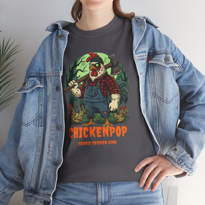 Zombie Chicken King Halloween Shirt – Funny Spooky T-Shirt