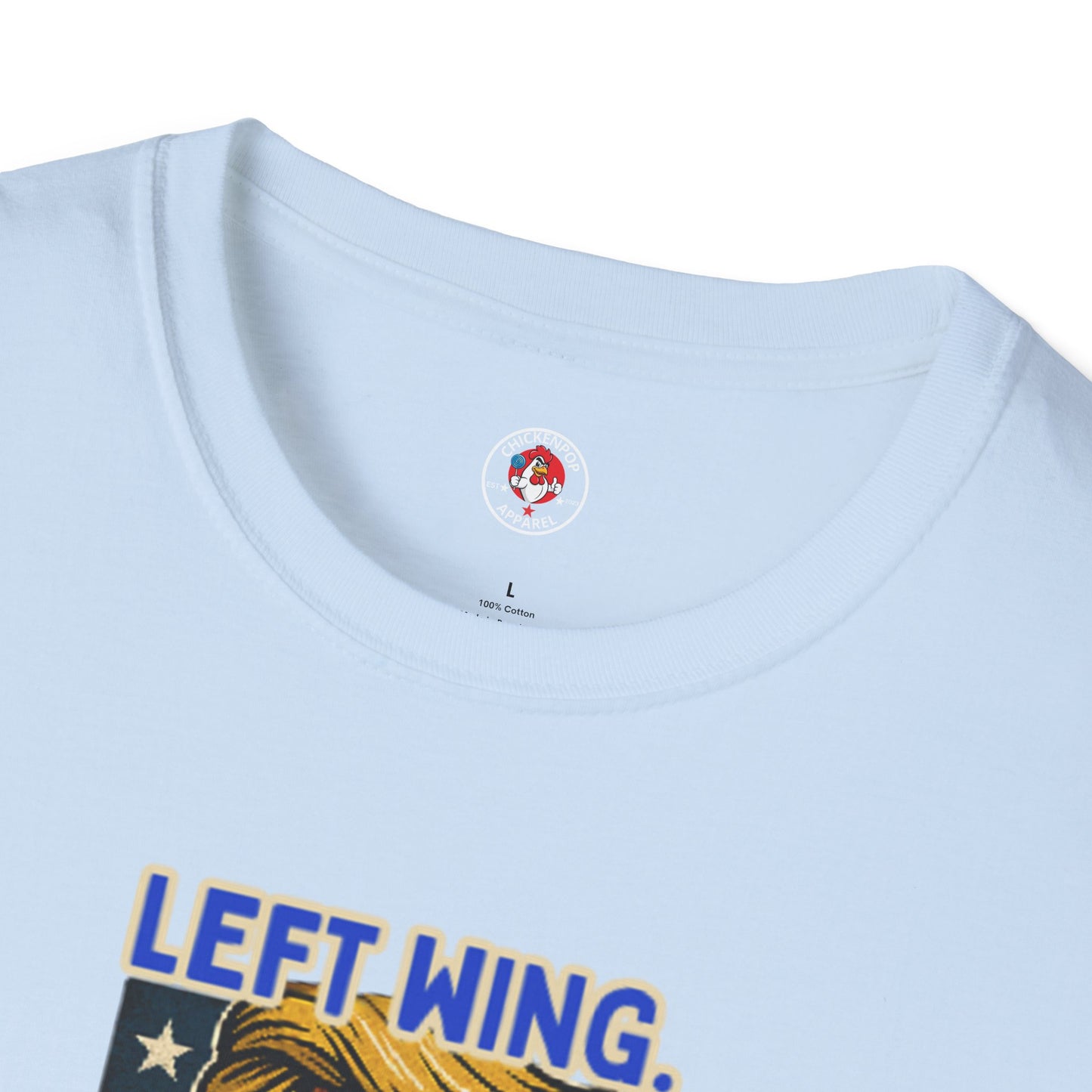 Cock-a-Doodle-Don "Left Wing. Right Wing. Same Coop." Political Satire Tee – Unisex Graphic T-Shirt