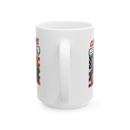 Coop Wars™ Political Satire Mug – Hilaregg Cluckton vs. Cock-a-Doodle-Don | Funny Coffee Cup (11oz / 15oz)