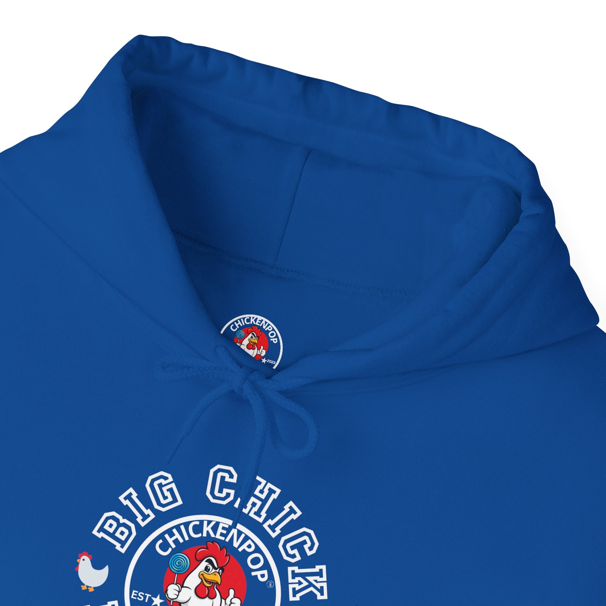 Big Chick Energy Unisex Hoodie — ChickenPop Apparel Logo Sweatshirt