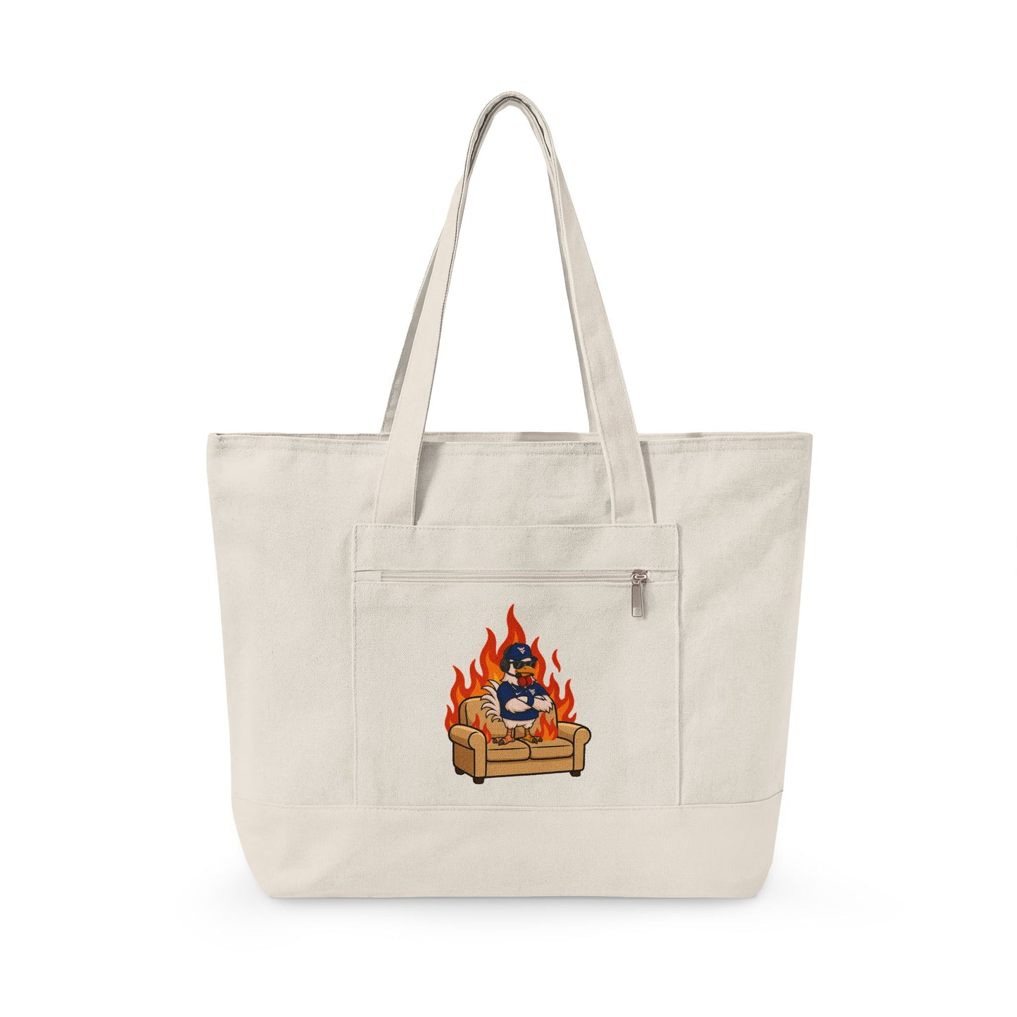 Big Rich Energy Tote Bag 🔥 – Carry the Chaos (5 Colors) | Zippered Canvas Everyday Bag