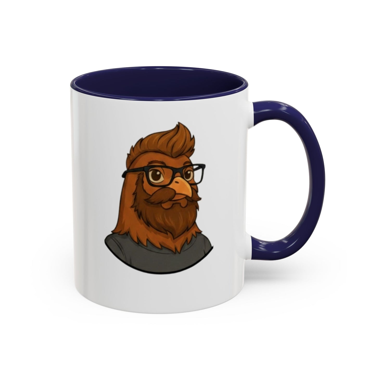 Get Clucked™ Custom Photo Chicken Mug – Personalized Cartoon Portrait Coffee Cup – Funny Gift for Couples, Friends & Pet Lovers