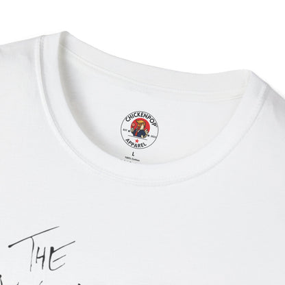 Another Chick Thru The Wall | Funny Political Chicken Graphic Tee – Cock-a-Doodle-Don Collection