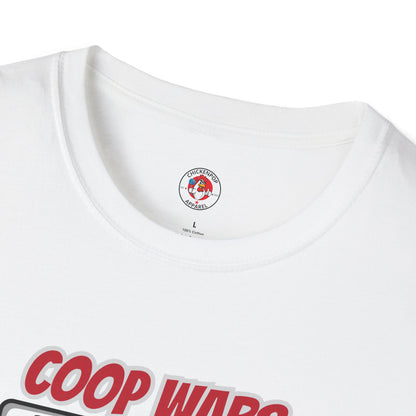Coop Wars™ Tee – Hilaregg Cluckton vs. Cock-a-Doodle-Don | Political Chicken Fight Shirt