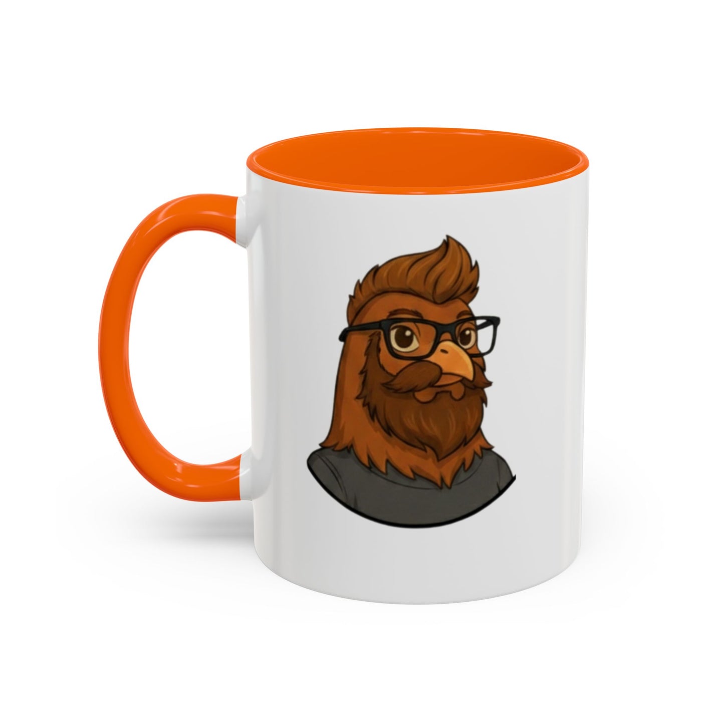 Get Clucked™ Custom Photo Chicken Mug – Personalized Cartoon Portrait Coffee Cup – Funny Gift for Couples, Friends & Pet Lovers