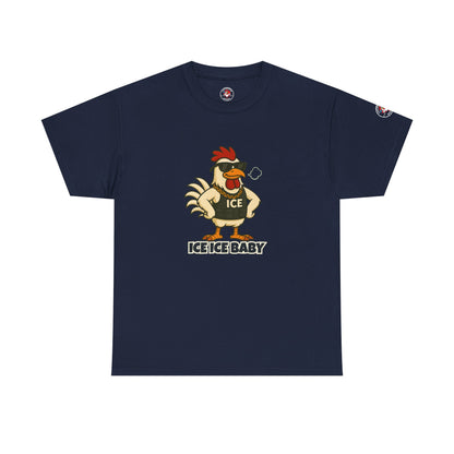 Ice Ice Baby Part 2 Funny Chicken T-Shirt – Cool Rooster Graphic Tee | Unisex Retro Hip-Hop Style