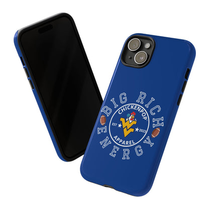 Don’t Be A Devries Funny Chicken Phone Case – Durable Dual-Layer Protection for iPhone, Samsung, Pixel – Matte or Glossy Finish Blue