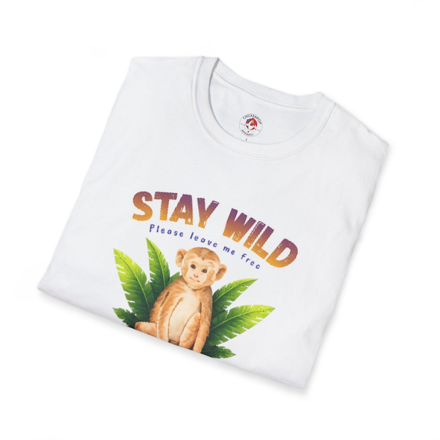 🐵Stay Wild – I’m Not a Pet Monkey Shirt | Animal Rights Graphic Tee | Ethical Wildlife Awareness Unisex T-Shirt