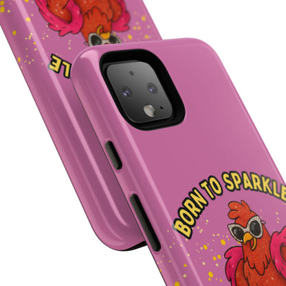 Phone Case - Born to Sparkle Hatched to Slay Logo Design