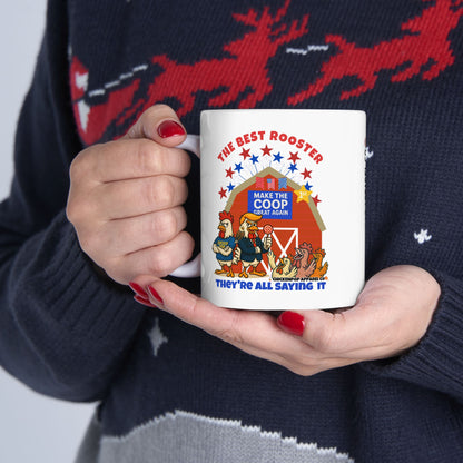 The Best Rooster - People Are Saying It Ceramic Mug – Cock-a-Doodle-Don Edition