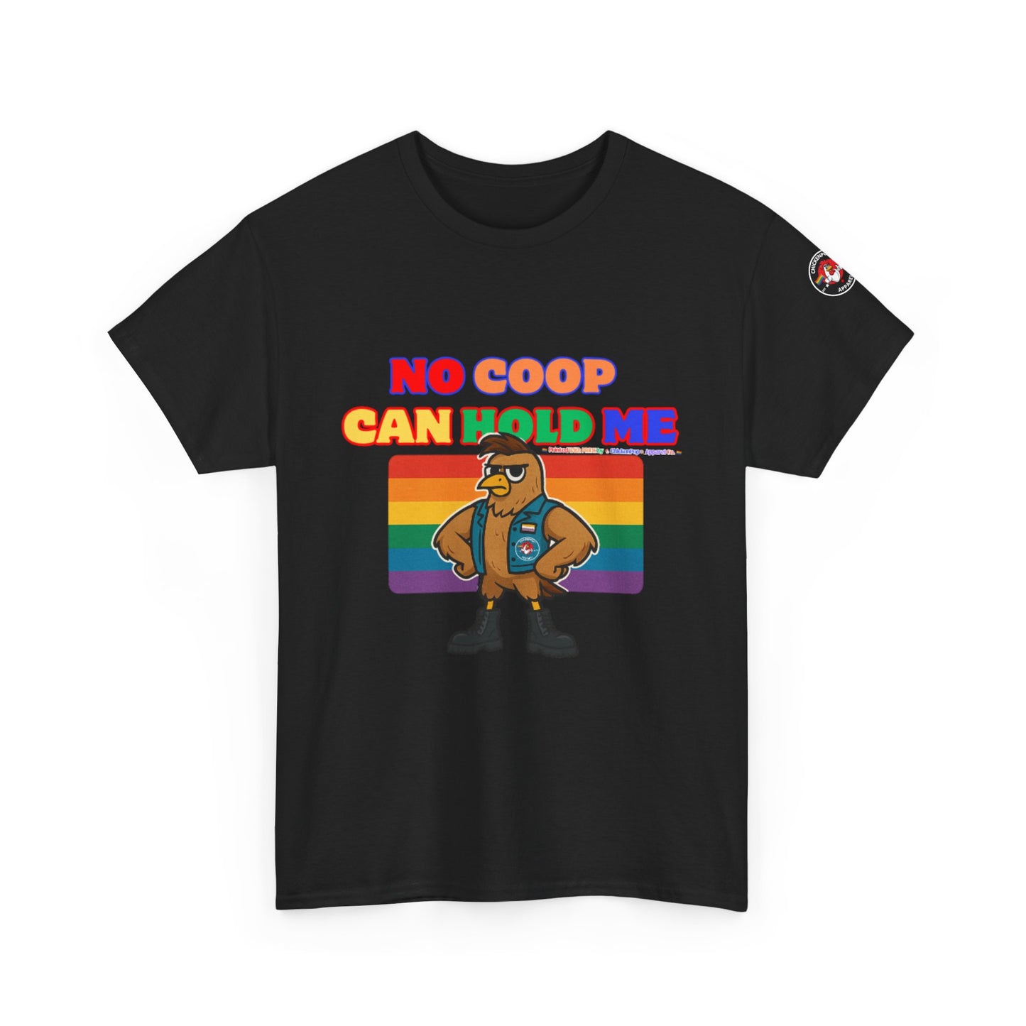 No Coop Can Hold Me – Theym Hen Unisex Pride Tee