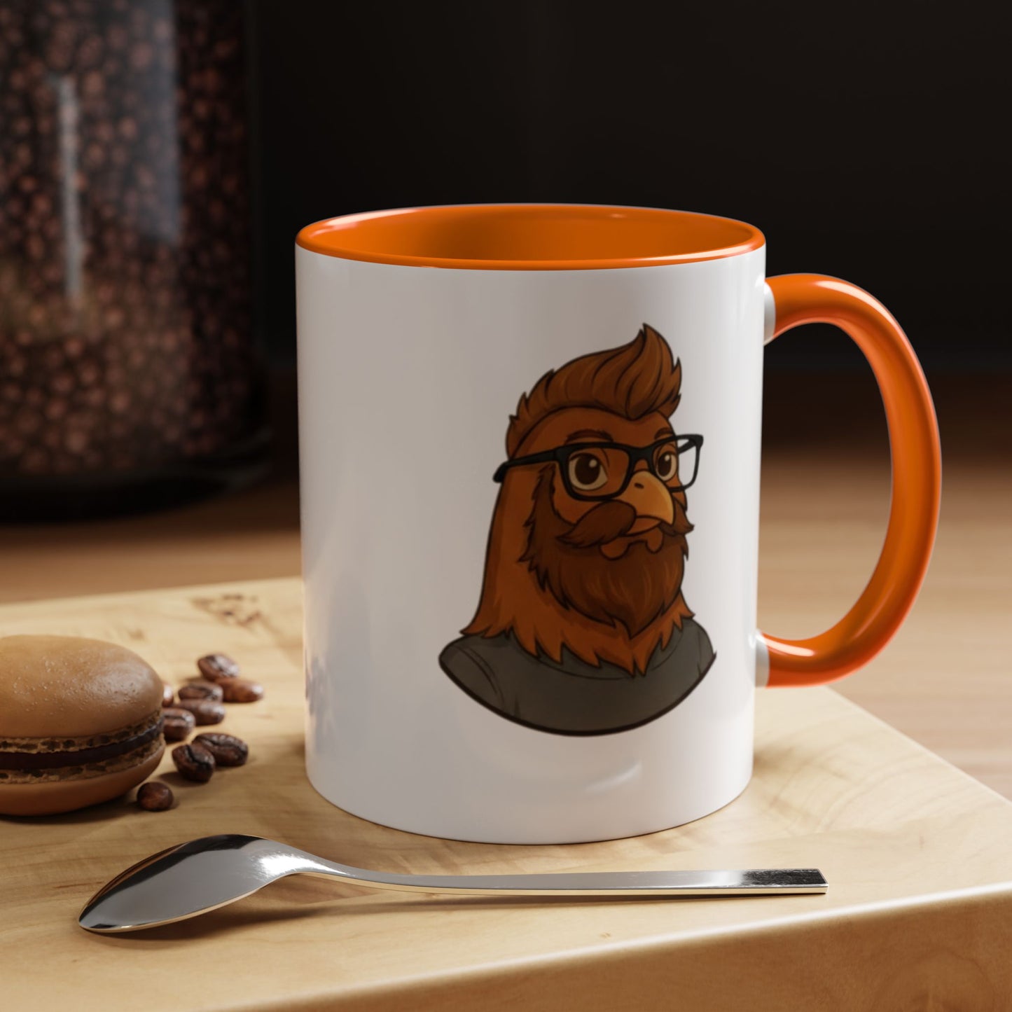 Get Clucked™ Custom Photo Chicken Mug – Personalized Cartoon Portrait Coffee Cup – Funny Gift for Couples, Friends & Pet Lovers