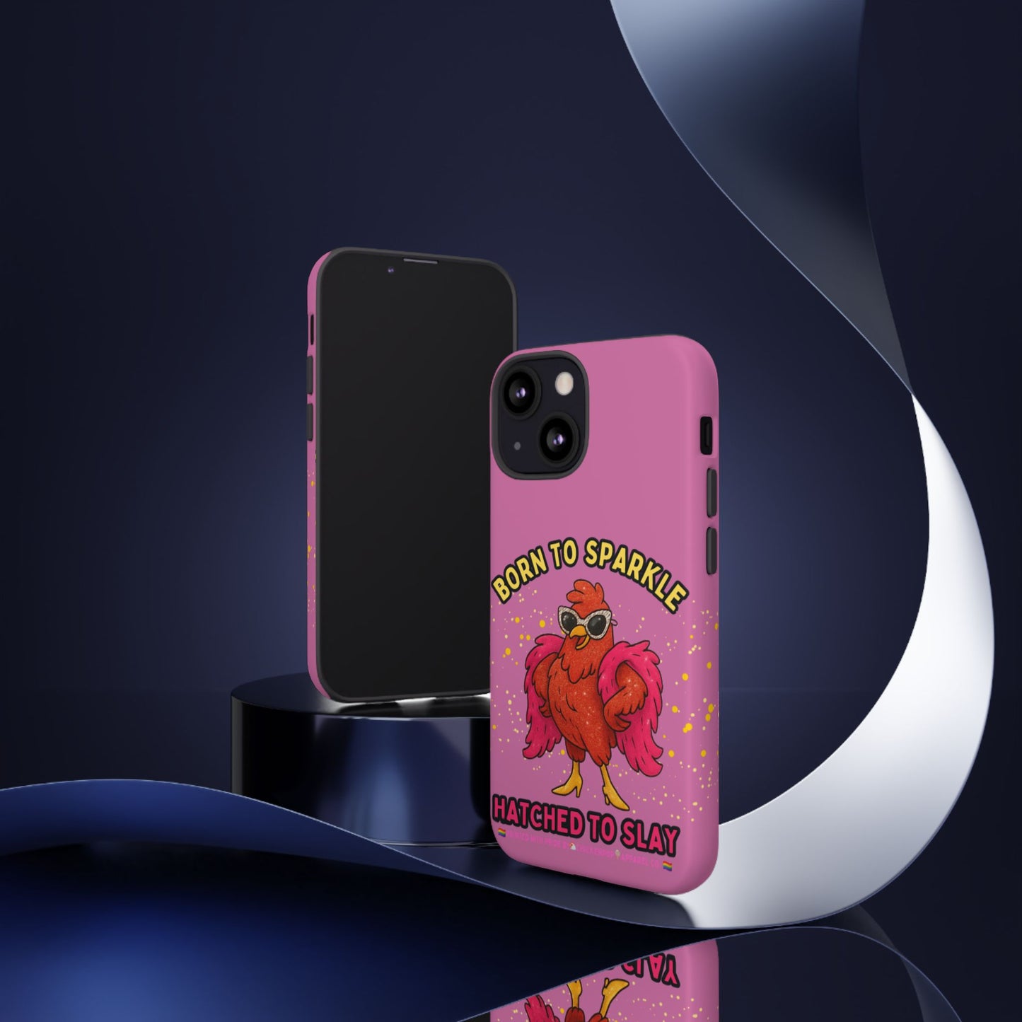 Phone Case - Born to Sparkle Hatched to Slay Logo Design
