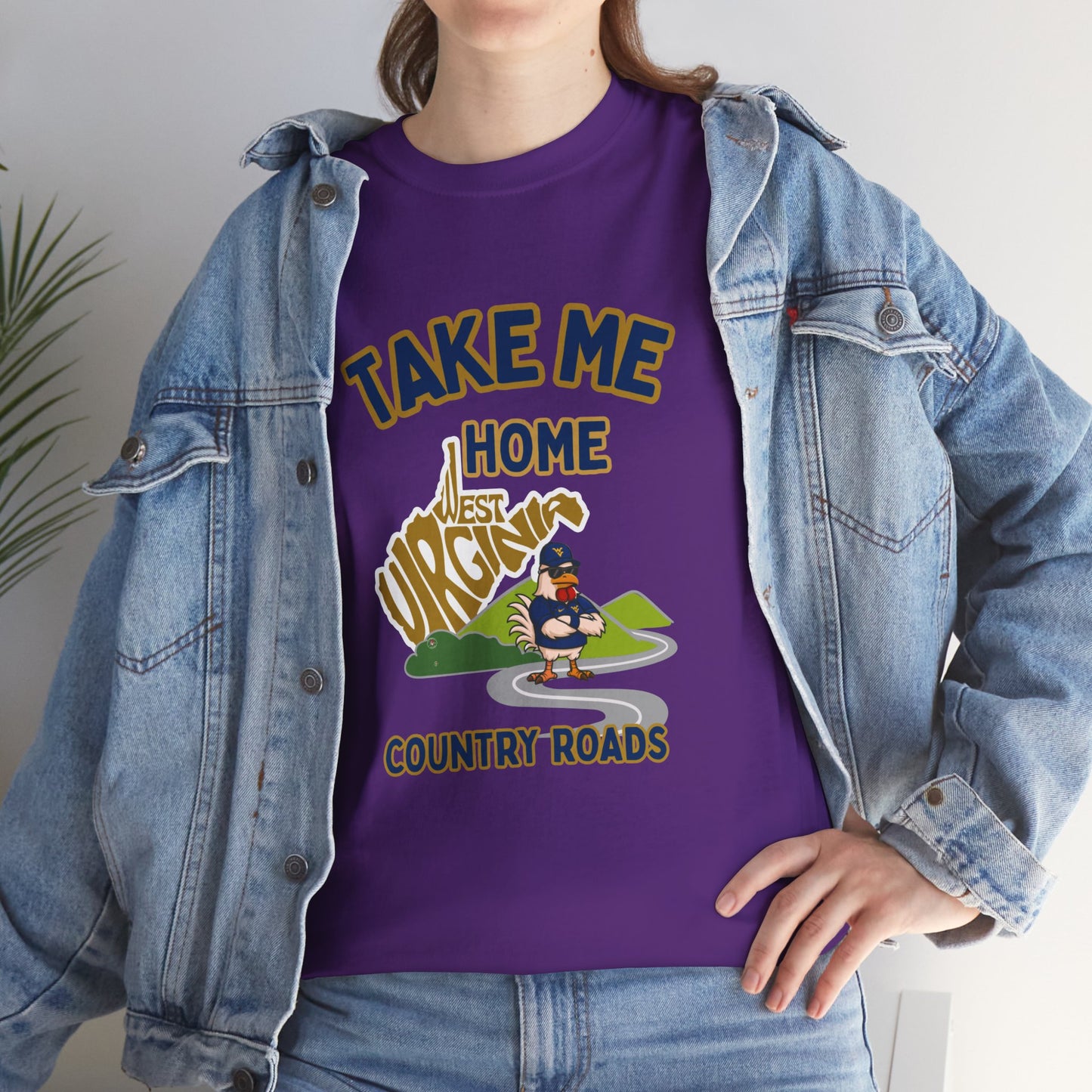 Take Me Home Country Roads WV Coop Daddy Tee – Funny West Virginia Rooster Shirt
