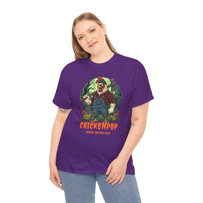 Zombie Chicken King Halloween Shirt – Funny Spooky T-Shirt