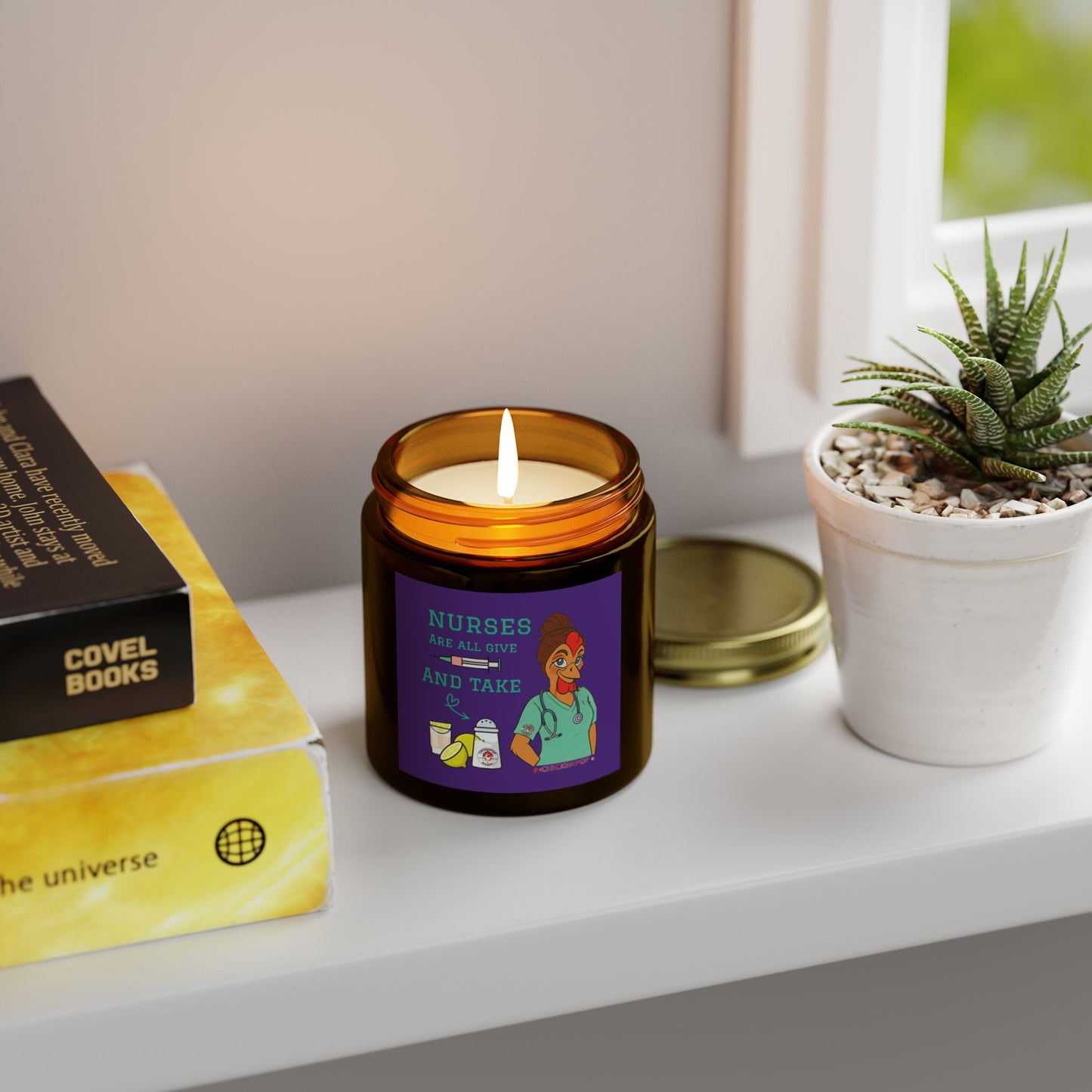 Nurses Are All Give And Take Unique Gifts for Healthcare Workers, Aromatherapy Candles, Cute Nursery Decor, Self-Care Essentials