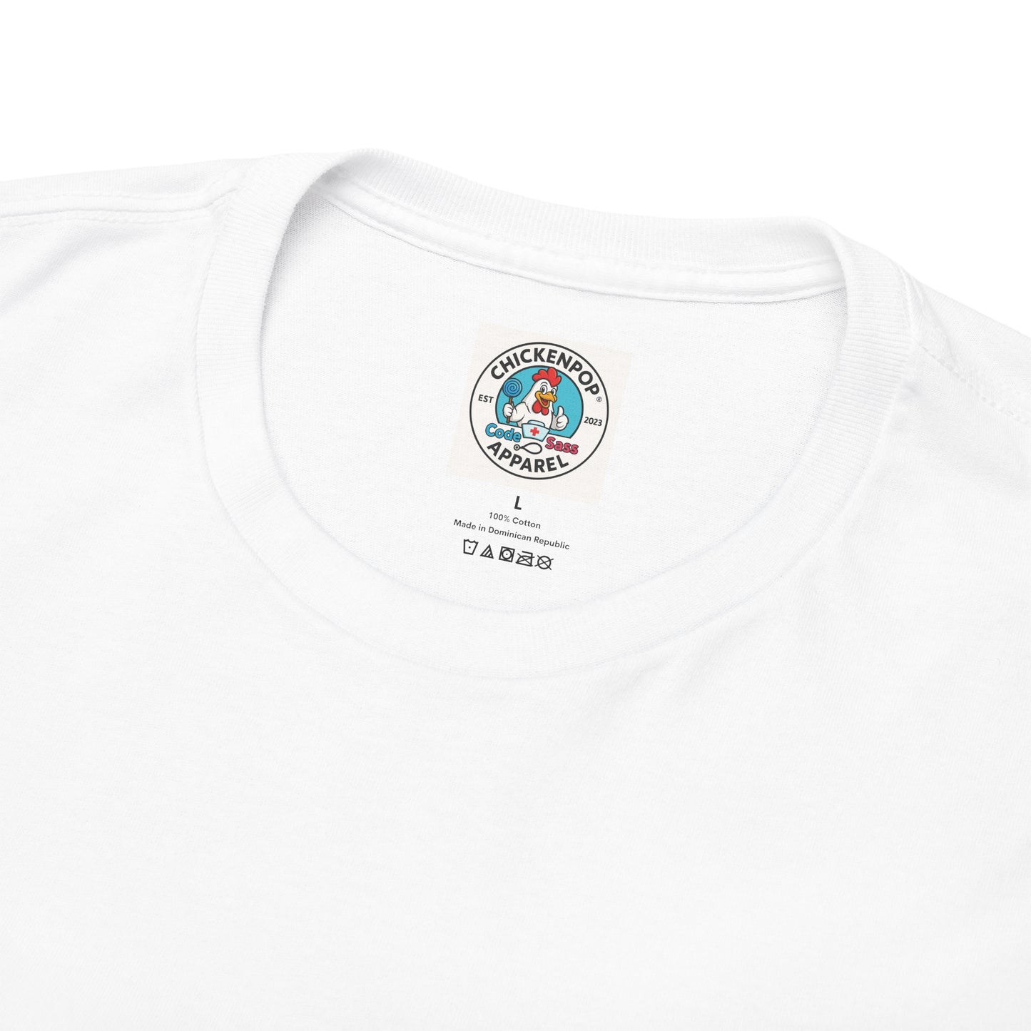 ChickenPop Apparel Code Sass Nurse's Logo Tee