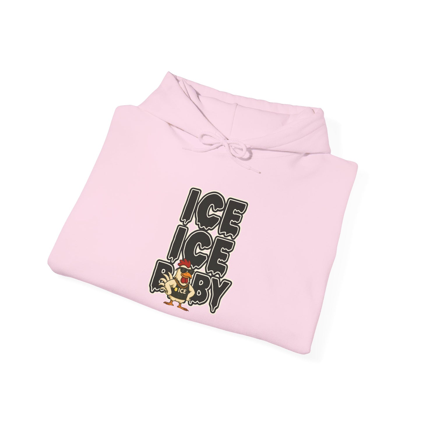 🧊 ICE ICE BABY Funny Chicken T-Shirt – Coop Daddy Parody Hoodie for Music & Poultry Fans