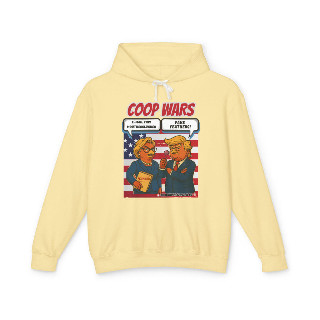 Coop Wars Hoodie – Funny Political Graphic Pullover | Unisex Relaxed Fit | Ethically Made & OEKO-TEX Certified Streetwear