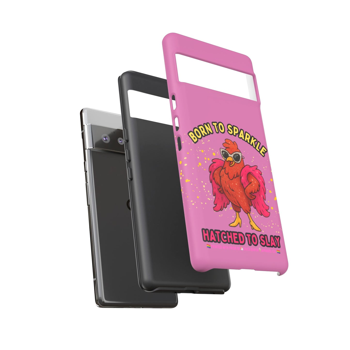 Phone Case - Born to Sparkle Hatched to Slay Logo Design