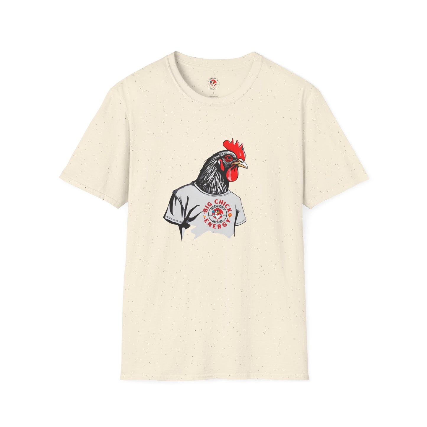 Big Chicken Energy Unisex Tee | Giant Rooster Shirt | Funny Graphic T-Shirt | ChickenPop Apparel Co.
