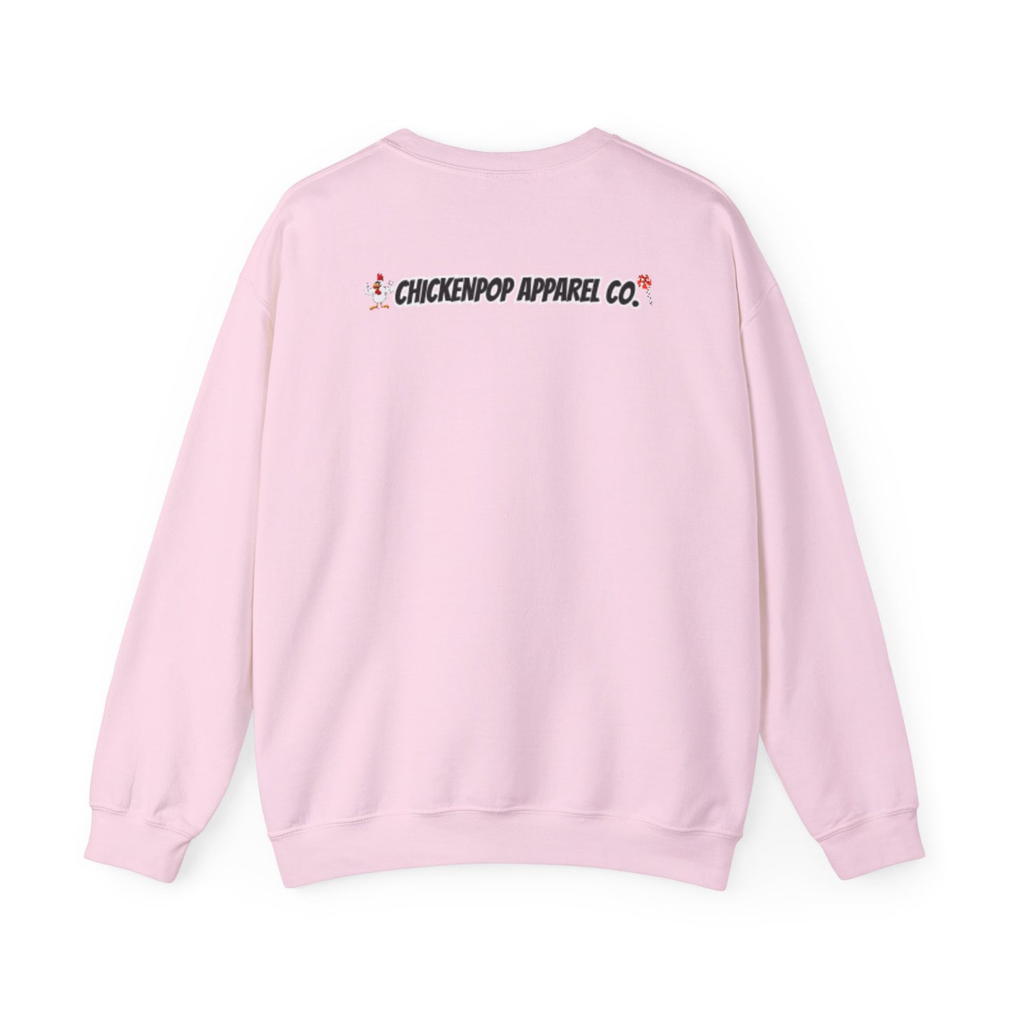 Like A Genius Crewneck Sweatshirt – Funny Political Graphic Pullover | Unisex Heavy Blend with ChickenPop Logo | Ethically Made & Cozy Cold-Weather Humor