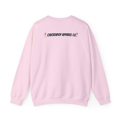 Like A Genius Crewneck Sweatshirt – Funny Political Graphic Pullover | Unisex Heavy Blend with ChickenPop Logo | Ethically Made & Cozy Cold-Weather Humor